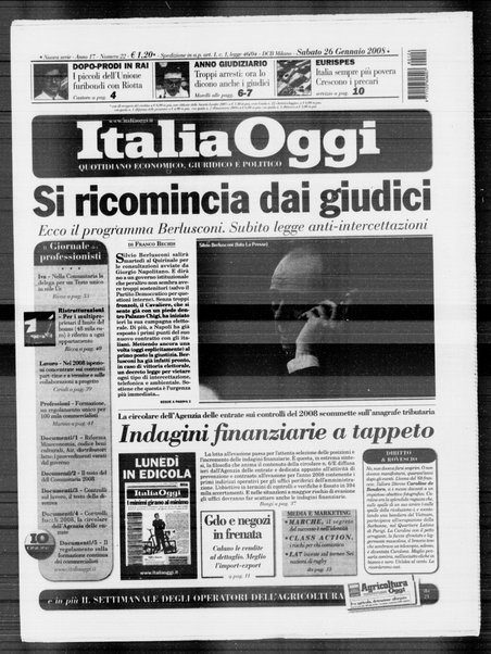 Italia oggi : quotidiano di economia finanza e politica